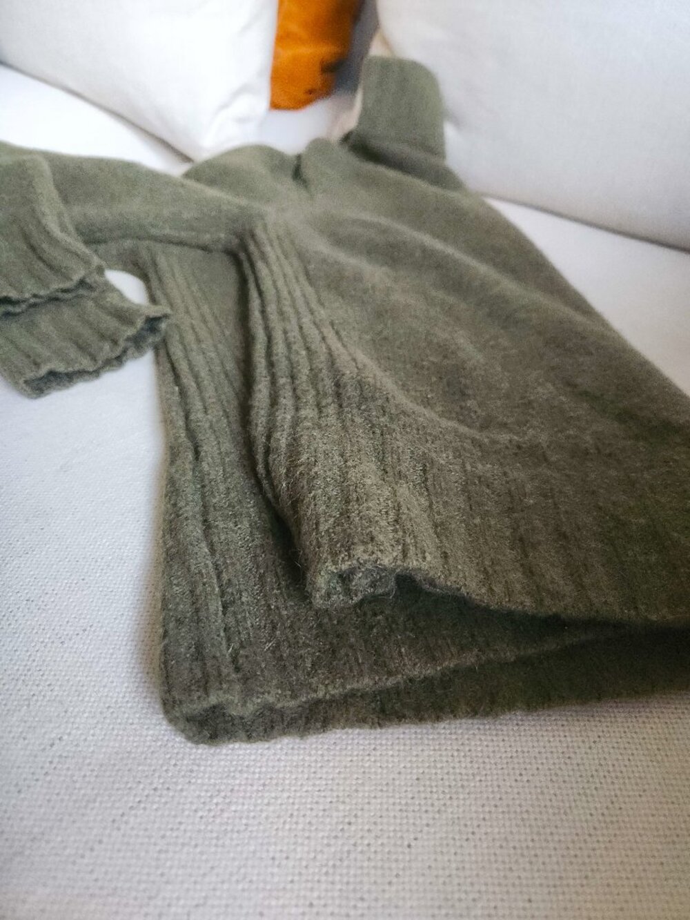 J. Crew Supersoft Olive Green Merino Alpaca Mockneck Sweater - M/L - Picture 9 of 14